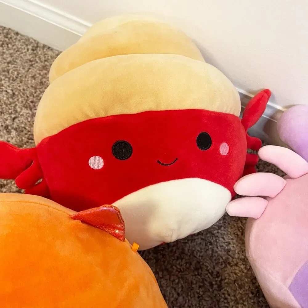 Squishmallows Sea Life Lot 4 Cosmina Indie Crab  Avana Axolotl Norbu Octopus 8
